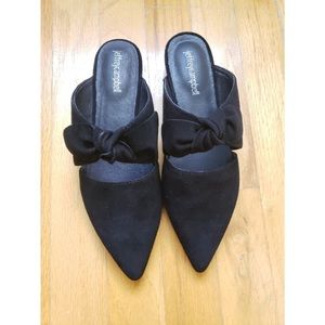 Jeffrey Campbell Charlin Bow black suede Mule